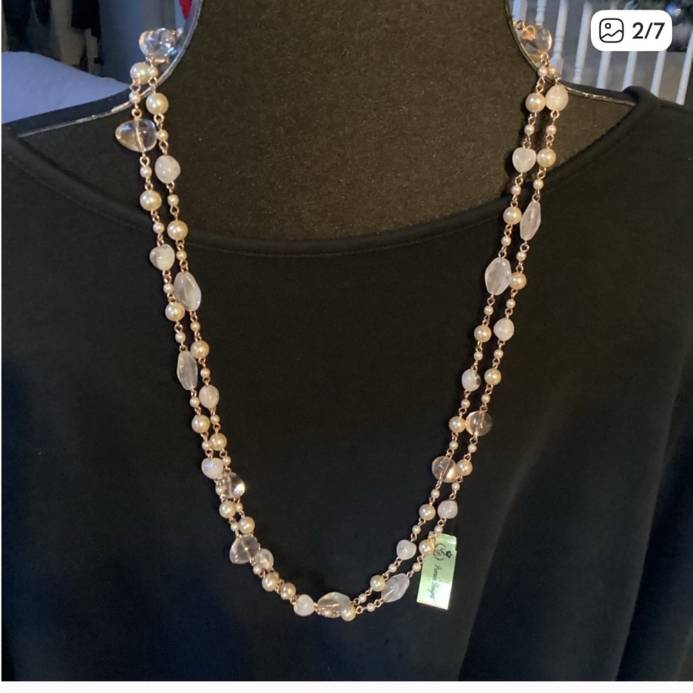Premier Designs Jewelry rose gold “primrose”Necklace - Picture 2 of 5